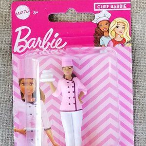 Chef Barbie 3" Mini Figure New Mini Barbie Cake Topper